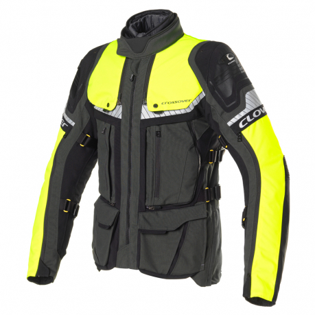 CLOVER jacket Crossover 4 WP Airbag dark grey/black/yellow