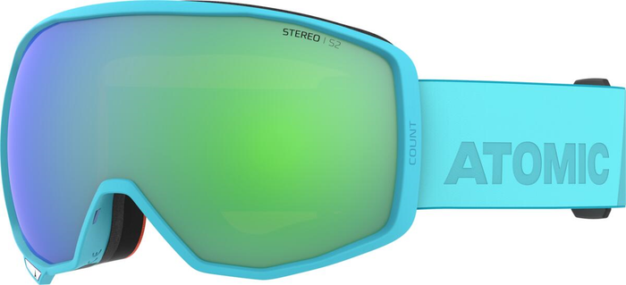 ATOMIC Count Stereo scuba blue w/green ST C2 glasögon