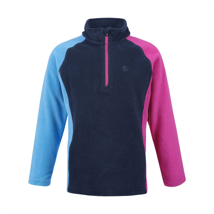 COLOR KIDS jaka Fleece Pulli blå/rosa