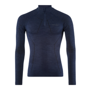falke-termokrekls-ls-wool-tech-zip-reg-dark-blue