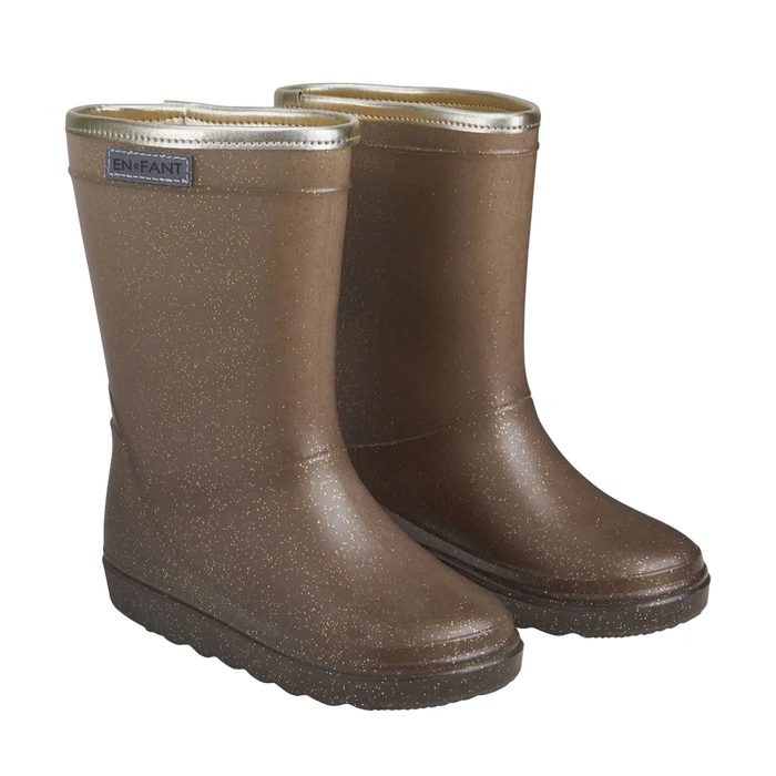 EN FANT stövlar Thermo Boots glitter brun