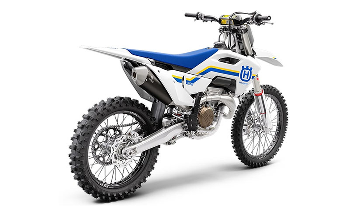 HUSQVARNA sadel MX 125-450 Heritage '23 blå