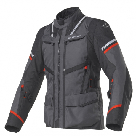 CLOVER jacket Savana 3 WP black/grey/red