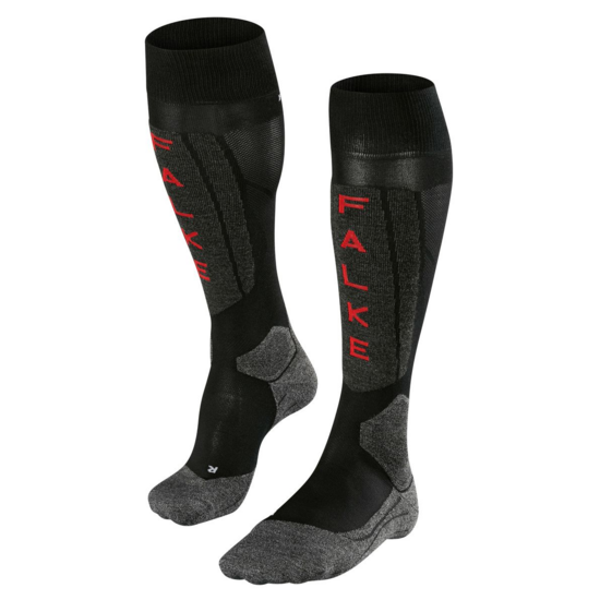 falke-zekes-sk5-silk-women-black-grey-red