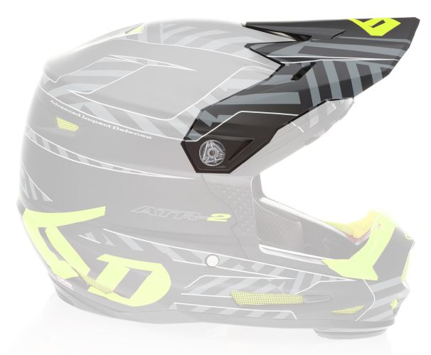 6D helmet peak ATR-2Y Neon yellow/black