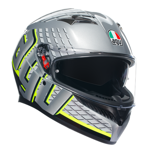 AGV hjälm K3 Fortify grå/svart/gul