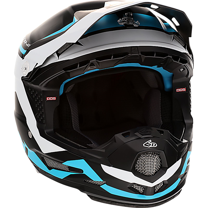 6D hjälm ATR-2Y Drive matt cyan/vit