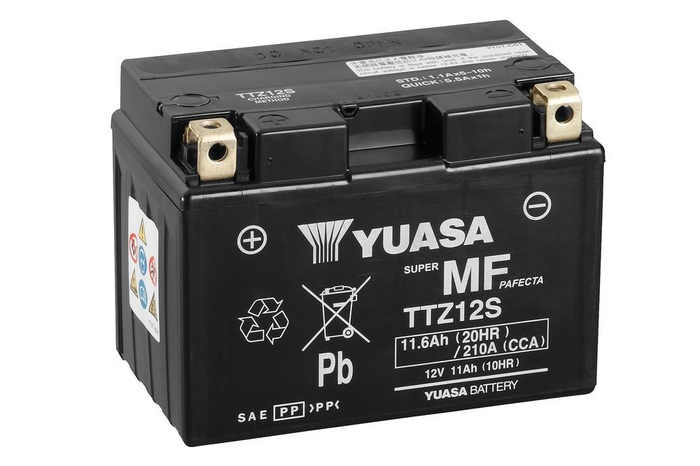 YUASA-batteri TTZ12S-BS 12V 11,6Ah AGM