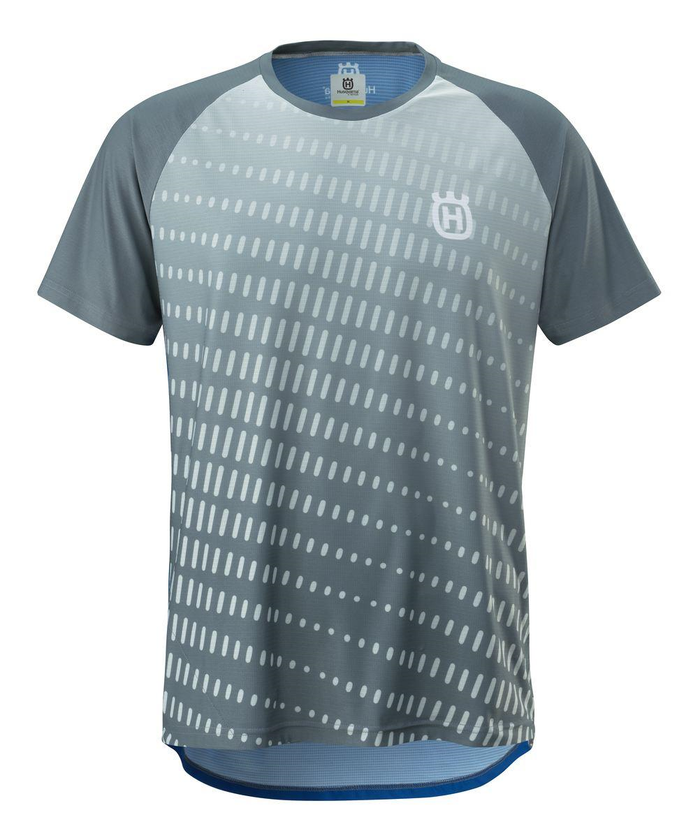 HUSQVARNA cykeltröja SS Discover Jersey grå/blå