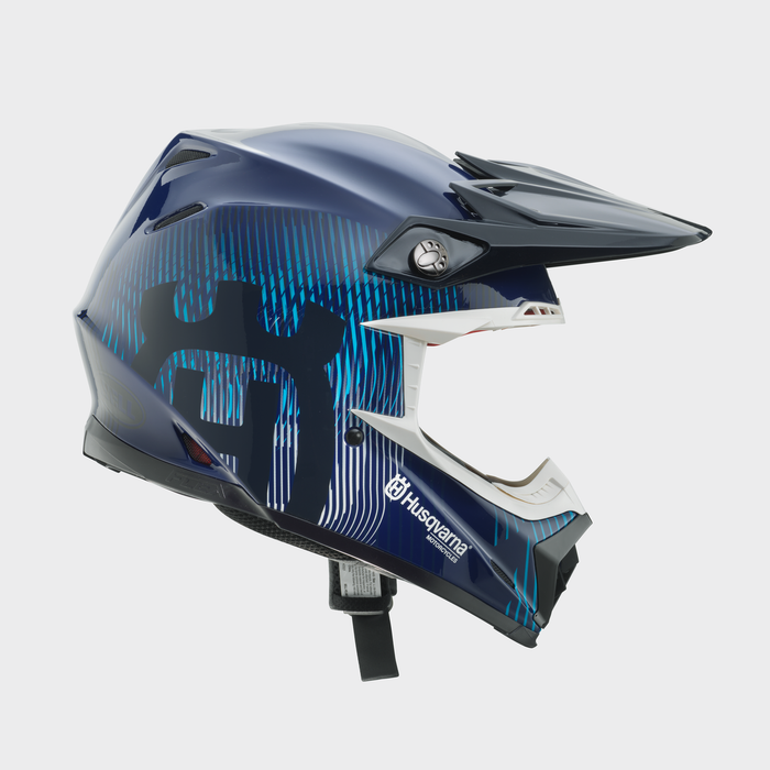 HUSQVARNA hjälm Moto 9 S Flex Railed blå
