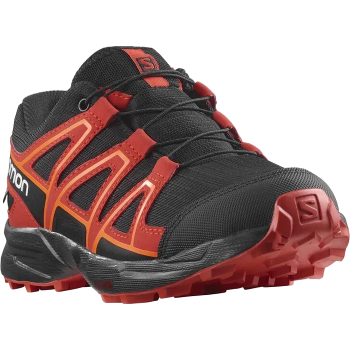 SALOMON Speedcross CSWP J black/red/orange skor