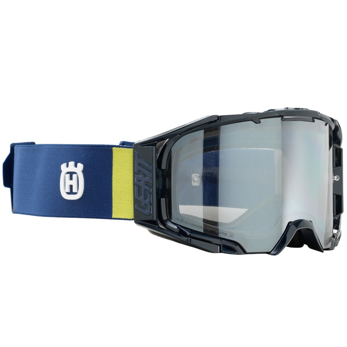 HUSQVARNA glasögon MX Velocity 6.5 svart/blå/gul med klarglas