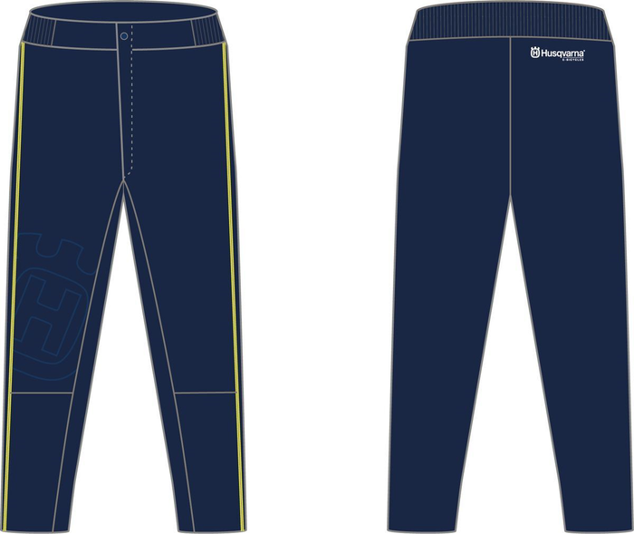 HUSQVARNA cykelregnbyxor Inventor Rain blå/gul