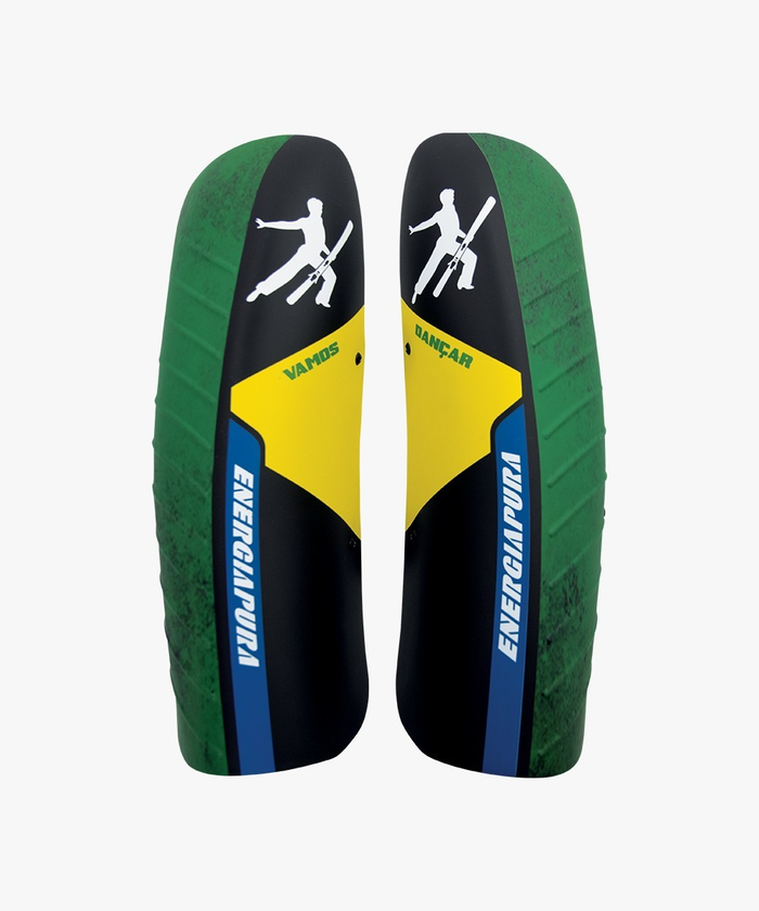 ENERGIAPURA shin guards JR Racing Braathen green/black