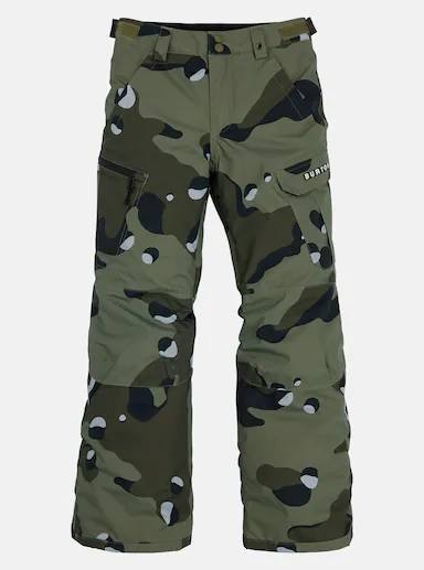 BURTON pants Boys Exile Cargo forest moss cookie camo