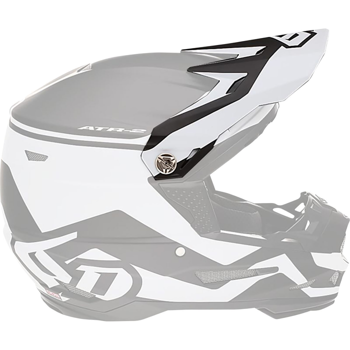 6D helmet peak ATR-2 Drive white