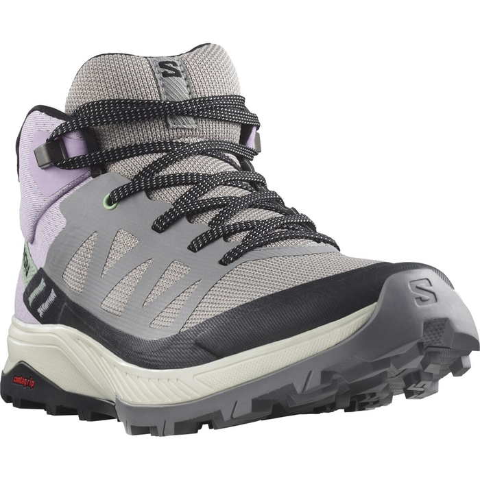 SALOMON skor Outrise Mid GTX W guld/orchid bloom/svart