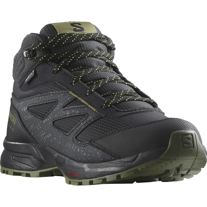 SALOMON Outway Mid CSWP J black/dark green skor