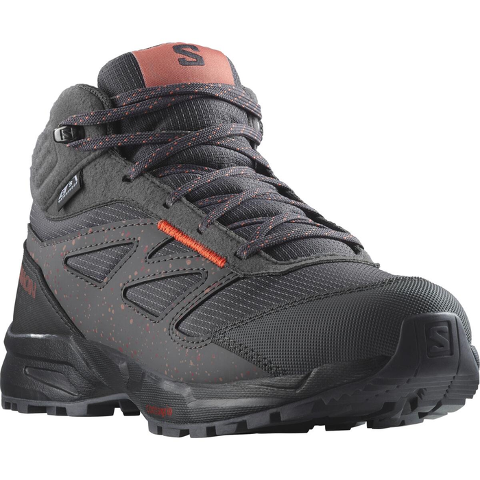 SALOMON Outway Mid CSWP J black/grey/peach skor