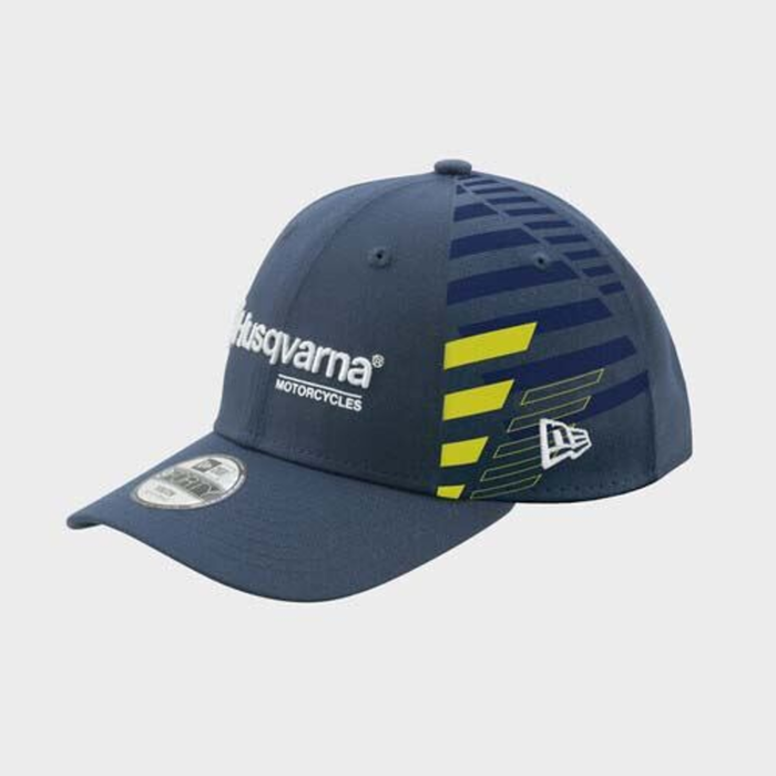 HUSQVARNA hatt Kids Team Curved-keps blå/gul