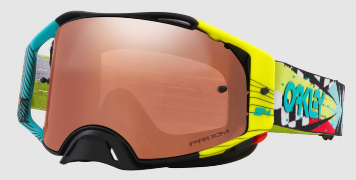 OAKLEY MX-glasögon Airbrake Herlings Sig gul/blå med Prizm svart irridium