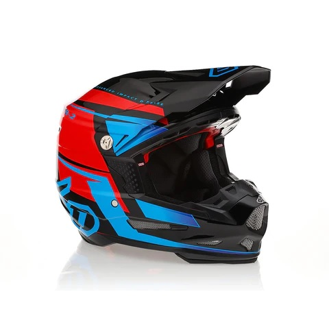 6D helmet ATR-2 Mach blue/red/black