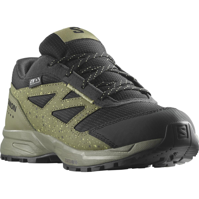 SALOMON Outway CSWP J black/dark green skor