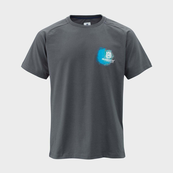 HUSQVARNA t-shirts Remote Tee grå/blå