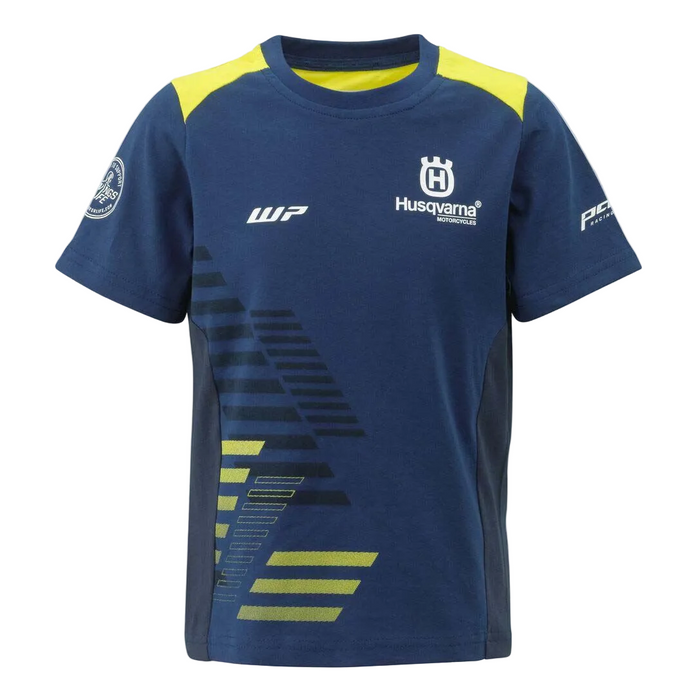 HUSQVARNA Barn Team T-shirt blå/gul