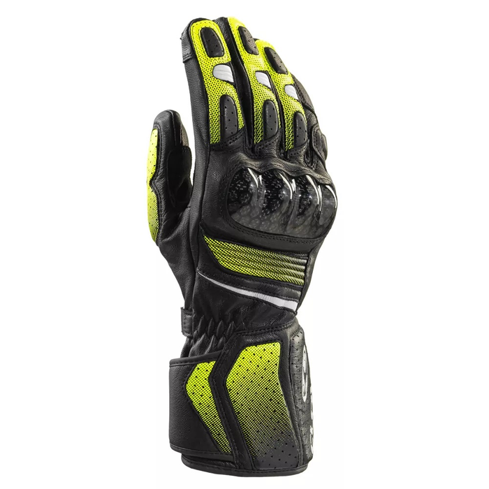 CLOVER handskar ST-03 Läder Sport svart/gul