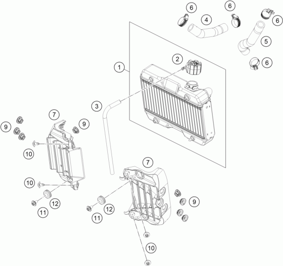 HUSQVARNA water radiator TC 50 '24