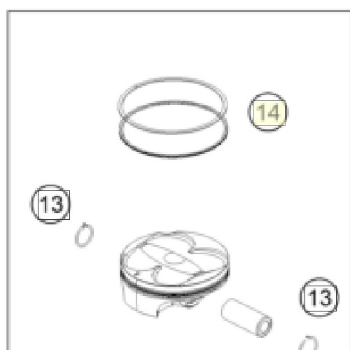 HUSQVARNA piston ring set FC/FE 250 '22-'24
