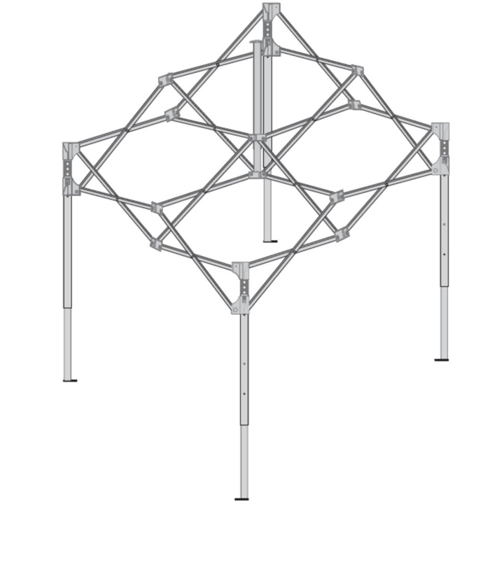 HUSQVARNA tältstomme HUS 3x3 /utan tak
