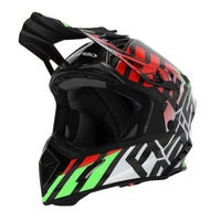 ACERBIS helmet Steel Carbon 2206 green/red