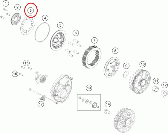 HUSQVARNA kopplingsfjäderplatta TC 65 '24-'25