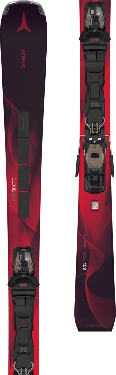 ATOMIC skidset Cloud Q12 RVSK C maroon med E M 10 GW