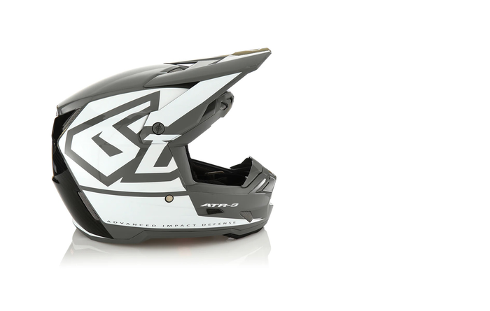6D helmet ATR-3 Hex Gloss white
