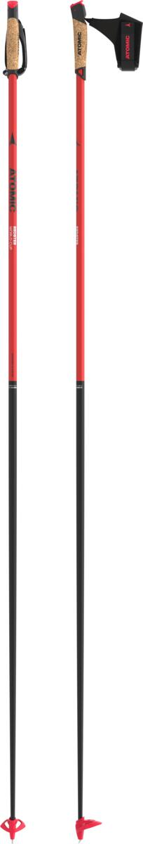 ATOMIC cross country skiing poles Redster WC QRS red/carbon