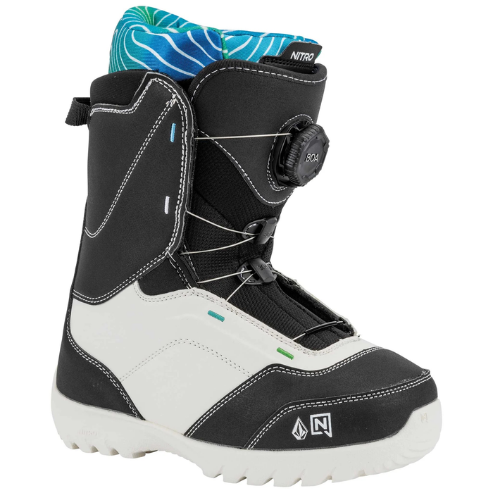 NITRO boots Droid Boa X Volcom svart/vit