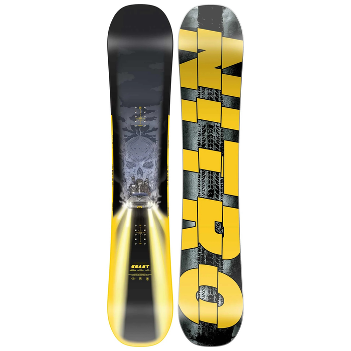 NITRO snowboard Beast svart/gul