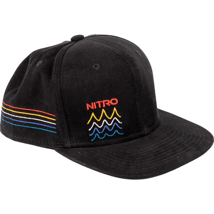 NITRO Stripes Snapback Cap black