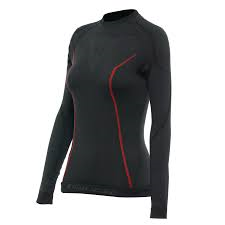 dainese-termokrekls-ls-wmn-black-red