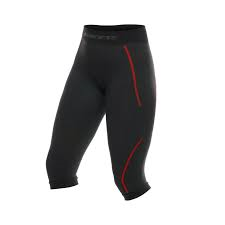 DAINESE WMN 3/4 black/red termobyxor