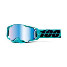 100% goggles Armega Esterel med spegelblå lins