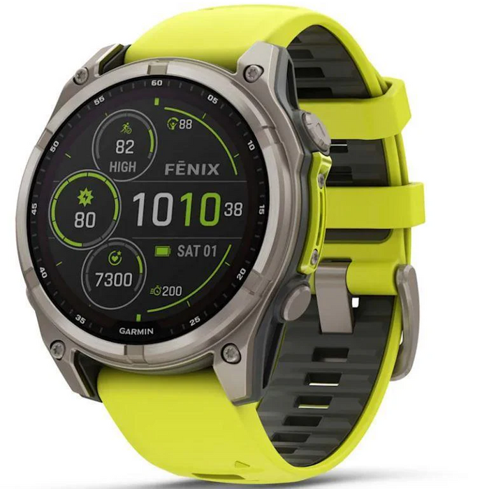 GARMIN klocka Fenix ​​8 51mm Sapphire Solar gul/grå