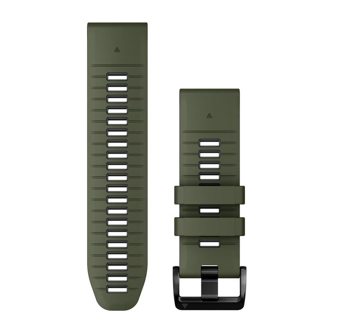 GARMIN klockarmband Quickfit 26mm silikon mossgrön/grå