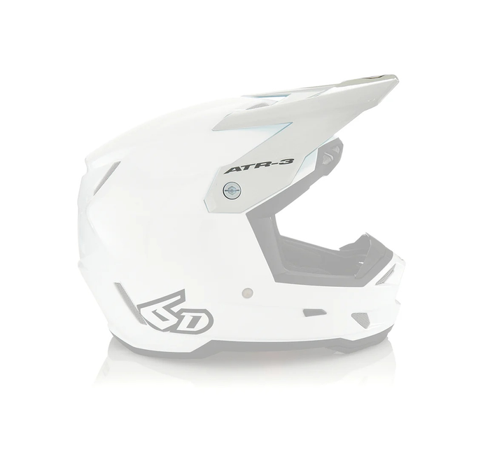 6D helmet peak ATR-3 solid gloss white