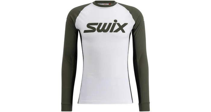 SWIX längdskidjacka RaceX Classic LS vit/mörkgrön