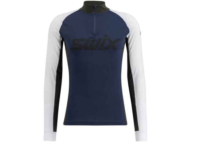 SWIX jacket RaceX Classic Half Zip dark navy/bright white