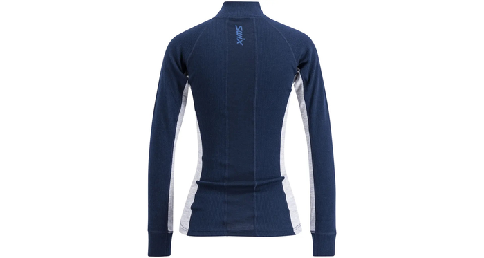 SWIX längdskidjacka RaceX Merino Half Zip W mörkblå/grå